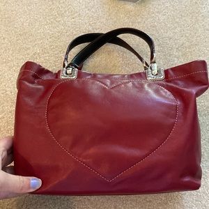 Small heart embroidered Brighton purse